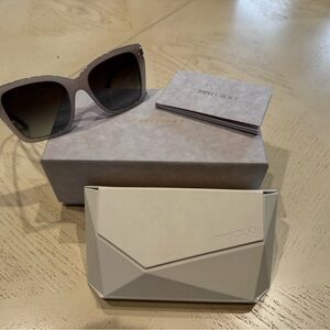 Jimmy Choo Elegant Gray Sunglasses